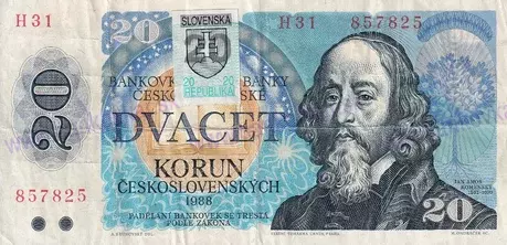 20 Kčs 1988 kolkovaná séria H31 stav 3+