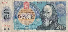 20 Kčs 1988 séria H12 (stav 3)