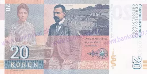 20 Korún 2020 Martin Kukučín UNC