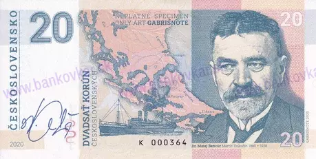 20 Korún 2020 Martin Kukučín UNC