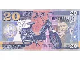 20 Korún Babetta 120 (2024) podpis M.Gábriš