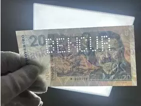 20 korún Martin Kukučín (2020) perforácia BENCUR