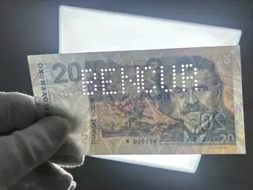 20 korún Martin Kukučín (2020) perforácia BENCUR