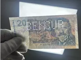 20 korún Martin Kukučín (2020) perforácia BENCUR