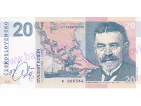 20 Korún Martin Kukučín (2020) podpis M.Gábriš