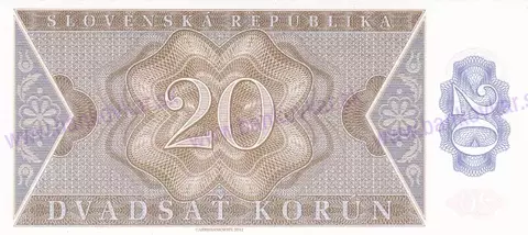 20 Korún Slovenských 2012