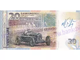 20 Lire F1 Alfa Romeo (2026) podpis M.Gábriš