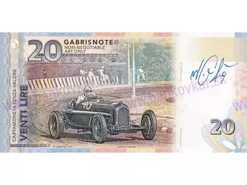 20 Lire F1 Alfa Romeo (2026) podpis M.Gábriš