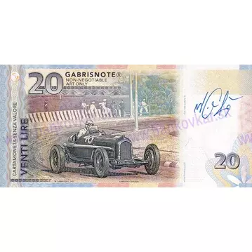 20 Lire F1 Alfa Romeo (2026) podpis M.Gábriš