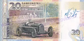 20 Lire F1 Alfa Romeo (2026) podpis M.Gábriš