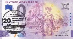 20.výročie vstupu SR do EÚ (EEAM 2024-8) pečiatka 20.BZD