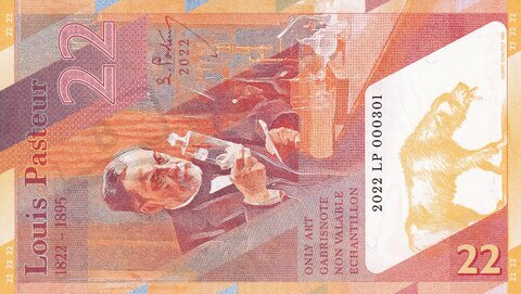 22 Francs Louis Pasteur 2022