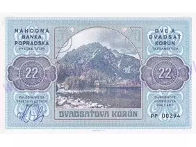 22 Korún Tatranských (2022) podpis M.Gábriš