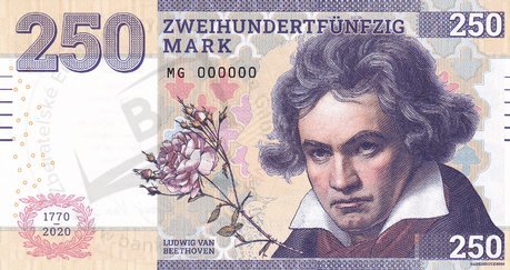 250 Mark Ludwig van Beethoven 2020 fialová