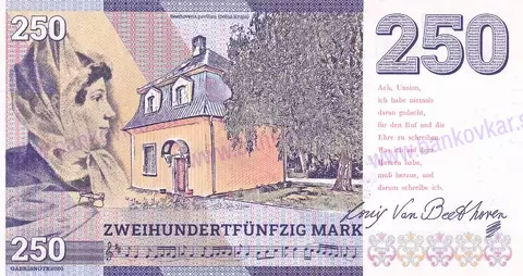 250 Mark Ludwig van Beethoven 2020 fialová