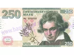 250 Mark Ludwig van Beethoven (2020) zelená