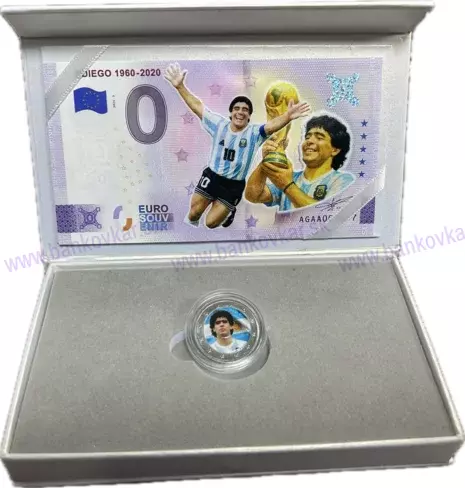 2 Euro DUOBOX DIEGO MARADONA 1960-2020