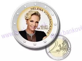 2 Euro minca Helena Vondráčková (CUSTOM KOLOR)