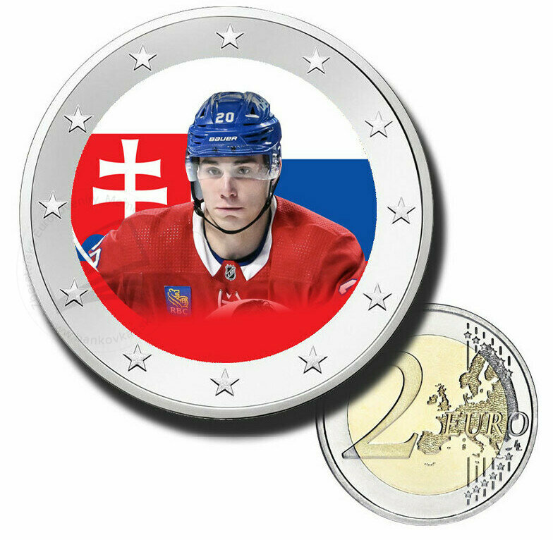 2 Euro minca Juraj Slafkovsky