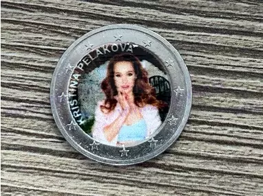 2 Euro minca Kristína Peláková (KOLOR)