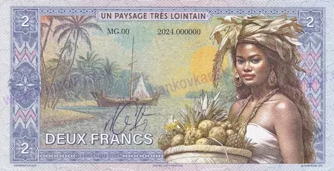 2 Francs Tahiti