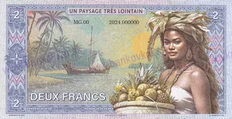 2 Francs Tahiti