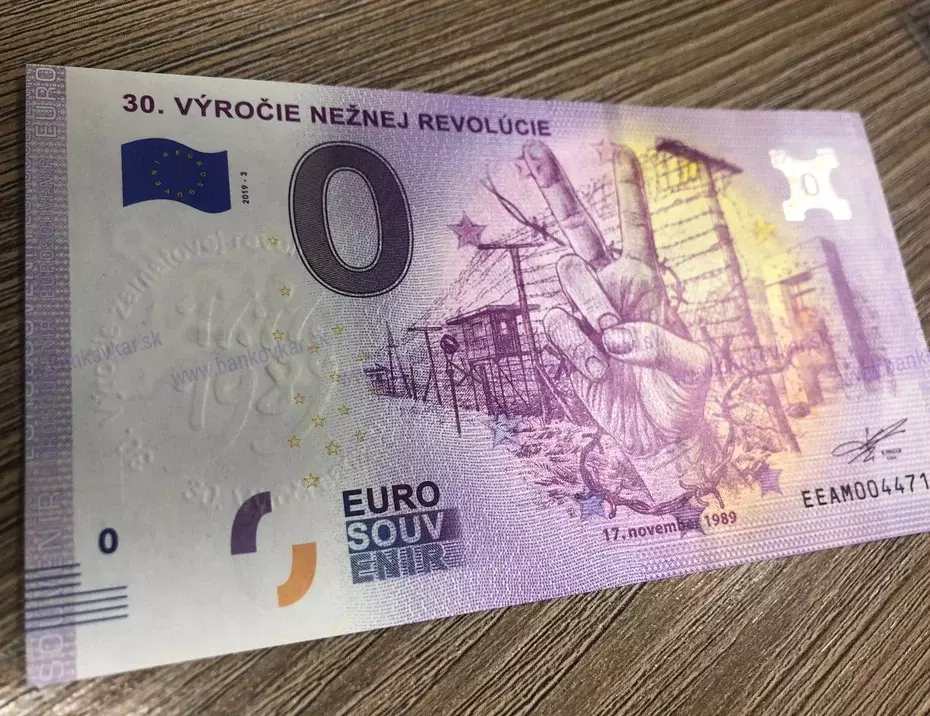 30.Výročie Nežnej Revolúcie EEAM 2019-3 reliéfna pečiatka