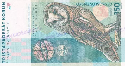 350 korun Jan Amos Komenský2020