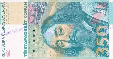 350 korun Jan Amos Komenský2020