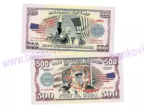 500 Dollars Donald Trump (2024) Atentát 13.7.2024