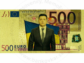 500 Euro Zelensky (zlatá replika)