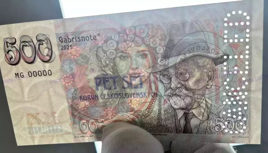 500 korun Československých 2025 Alfonz Mucha