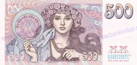 500 korun Československých 2025 Alfonz Mucha