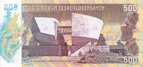 500 Korún ČSR 2024 múzeum SNP
