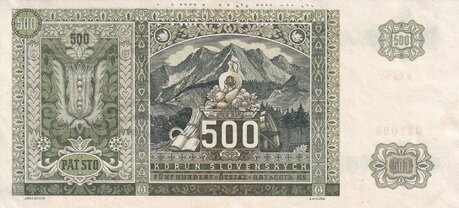500 Ks 1941 perforovaná
