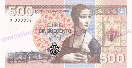 500 Lire 2018 Florence UNC