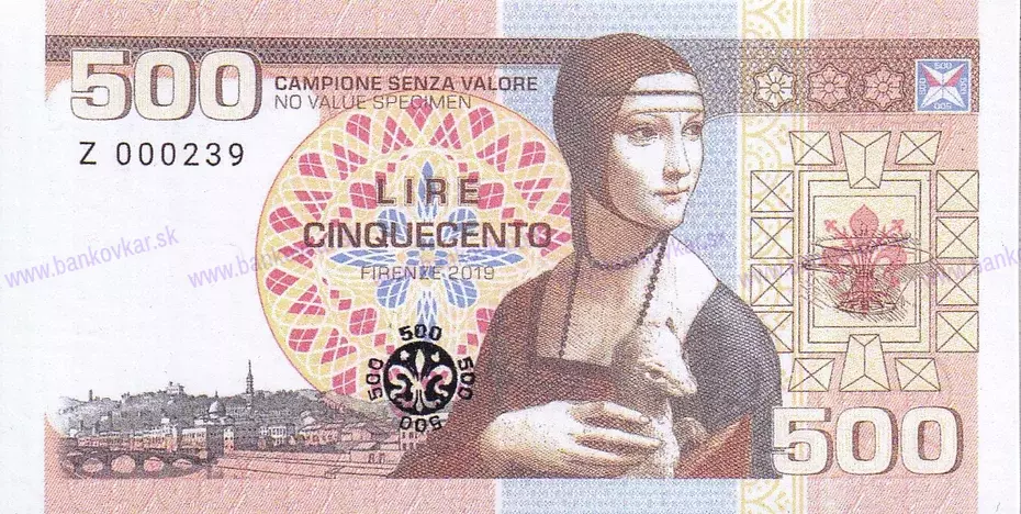 500 Lire Florence 2018 MAGNETKA