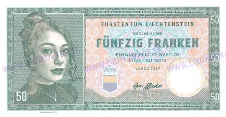 50 Franken 2019 Liechtenstein
