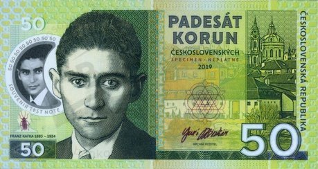 50 Korun 2019 Franz Kafka UNC