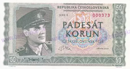 50 Korun 2019 Gen.Heliodor Píka
