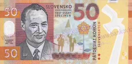 50 Korún Alexander Dubček 2018