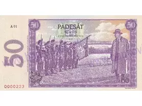 50 Korun Československých (2025) novotlač 80.výr. konca 2.sv.vojny