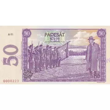 50 Korun Československých (2025) novotlač 80.výr. konca 2.sv.vojny