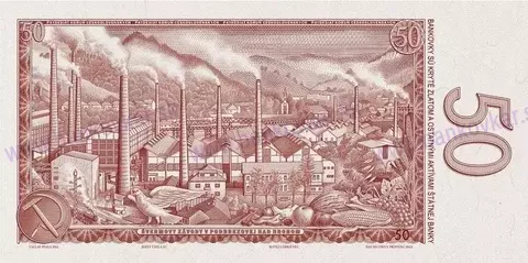 50 korún ČSR 1963 (reprint 2023)