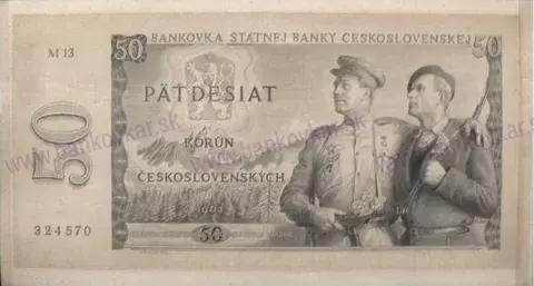 50 korún ČSR 1963 (reprint 2023)