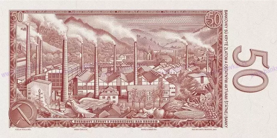 50 korún ČSR 1963 (reprint 2023)