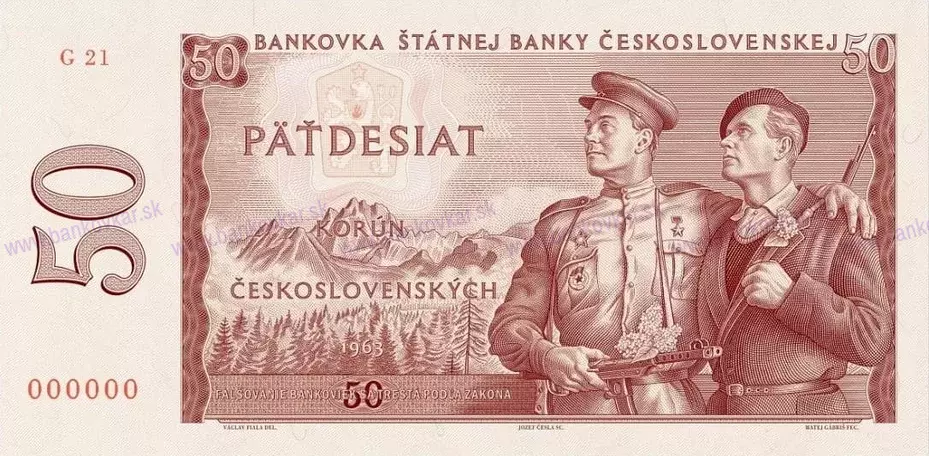 50 korún ČSR 1963 (reprint 2023)