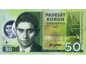50 korún Franz Kafka (2019 polymer)
