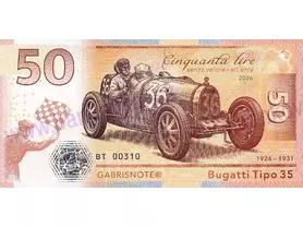 50 Lire Bugatti Tipo 35 (2026)