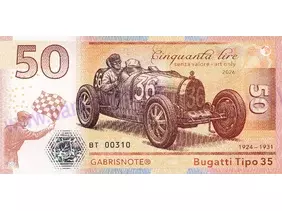 50 Lire Bugatti Tipo 35 (2026)